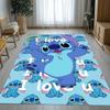 Cartoon S-Stich Kawaii Monster Wohnzimmer Rutschfester Teppich Weicher Teppich für Schlafzimmer Kinderzimmer Spielzimmer Sofa, Heimdeko Fußmatte Geschenk