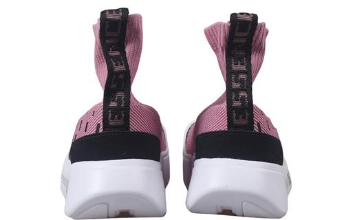 Li Ning Cushioning Slip Resistant Abrasion Resistant High Top Vintage Basketball Shoes Men's Pink White Black AGBN071-12