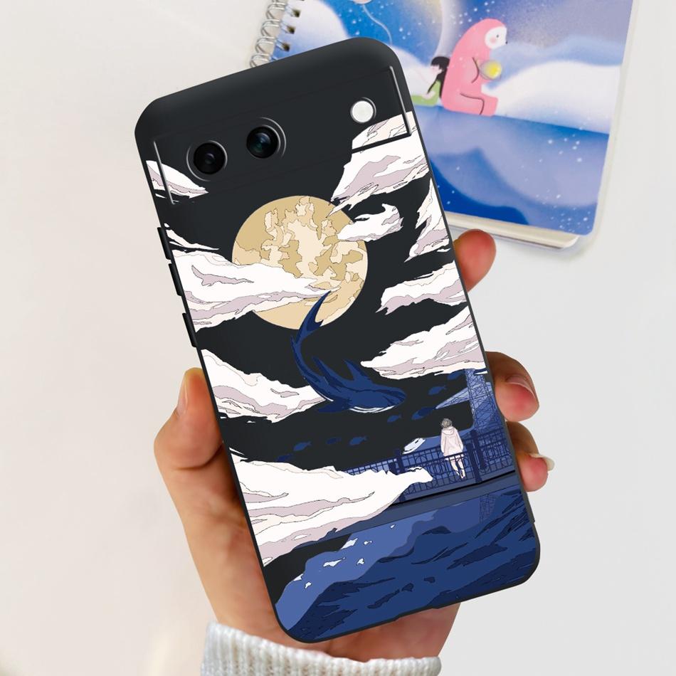 For Google Pixel 8a / Pixel 8 / Pixel 8 Pro Black Silicon Case For Google Pixel8a Pixel8 8Pro Fashion Cool Soft TPU Phone Cases
