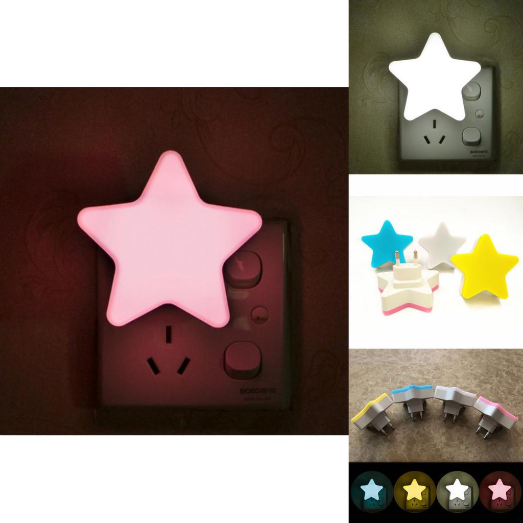 Sanft leuchtende LED-Sternen-Nachtlampe für gemütliches Kinderzimmer