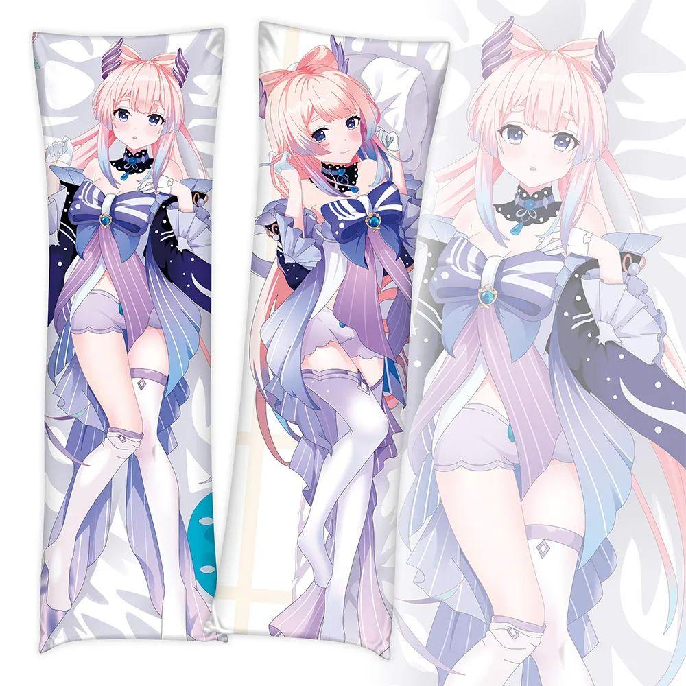 Game Genshin Impact Keqing Pillow Case Dakimakura Zhongli Costume Body Throw Cushion Double-sided Pillowcase