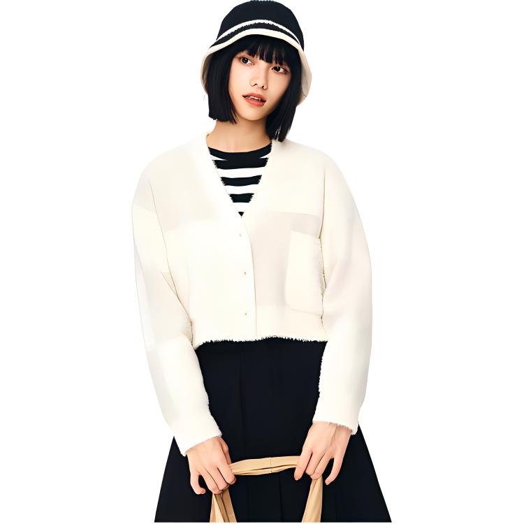 

Anta Lifestyle Series Loose Knit Sweater Women tops Vanilla Cream 962448710-1 XS