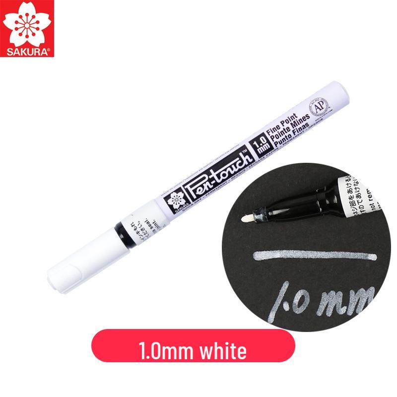 Japan Sakura Gold & White Oil-Based Paint Pen Set for Black Card Art & Drawing