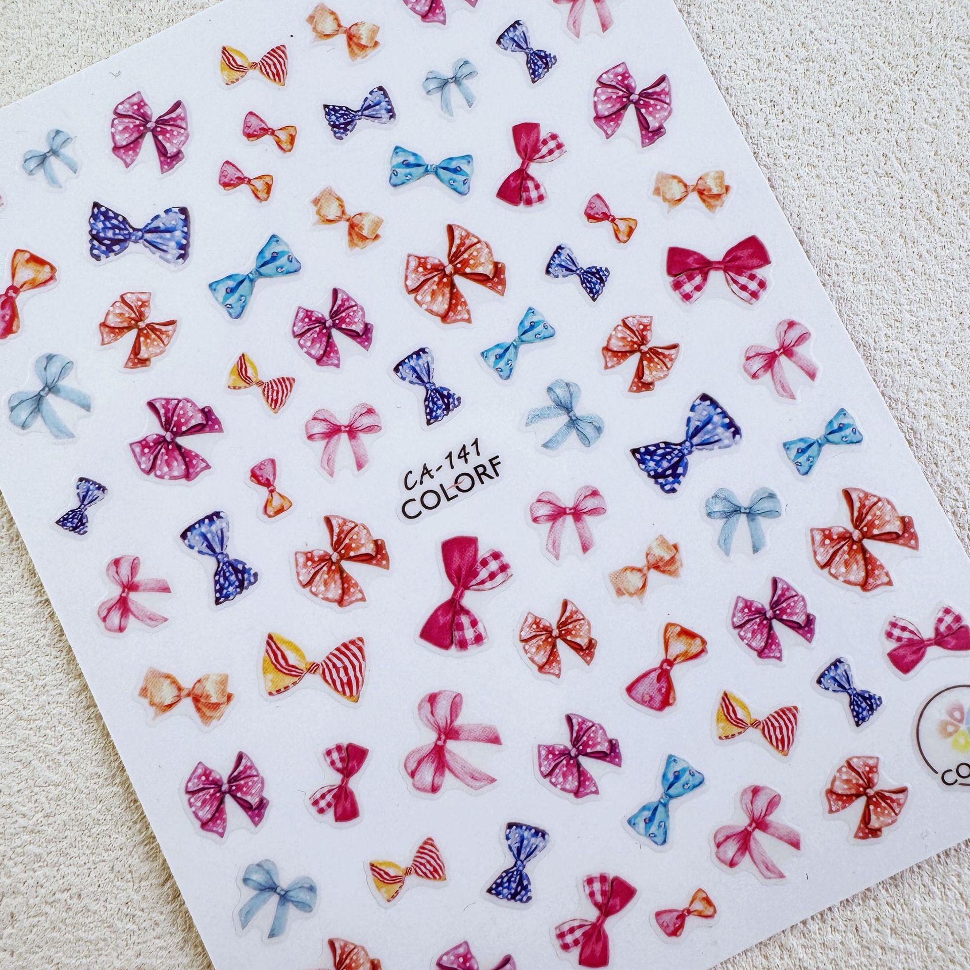 

Heart & Bow Nail Stickers - Cute Ins Style for Cross-Border E-commerce