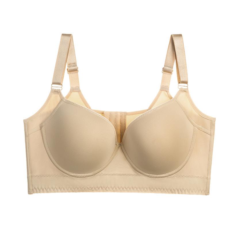 Nahtloser Bügel-Push-up-Form-Sport-BH mit tiefem V-Rücken