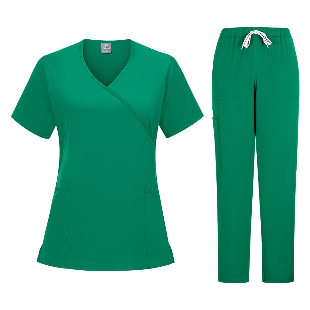 Unisex Surgical Scrub Suit Set - Operating Room Hospital Gown and Washable Hand Gown
