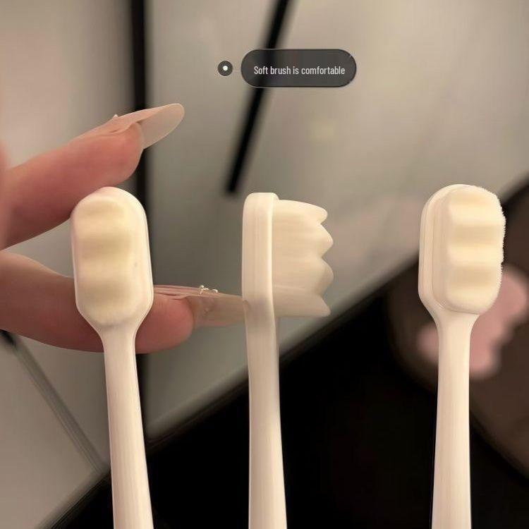 High-Value Soft Bristle Toothbrush: Adult Dormitory, Couple, Student Cartoon, Cute Cat Design