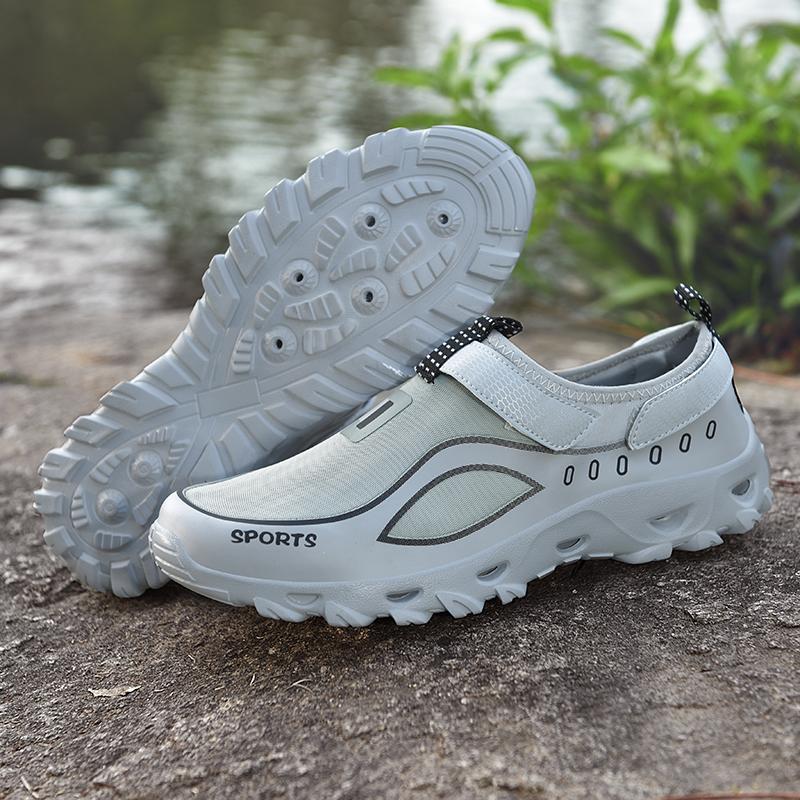 Trendy Brand Men's Casual Shoes Summer Outdoor Hiking Shoes River Tracing Shoes Thick Soles New Men's Beach Water Shoes