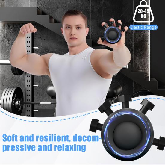 Hand Grip Strengthener Five Finger Exerciser Ergonomic Grip Strength Trainer Arthritis Hand Therapy Rehabilitation Gripper Workout Equipment