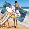 Diddl the Jumping Mouse2 Print Beach Towel, Large Soft Quick Dry Towel for Beach Camping Swimming