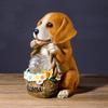 American-Style Solar Dog Night Light: Cute Garden Animal Ornament