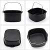 Air Fryer Non-stick Cake Baking Tray Basket Izza Bread Baking Tray Basket Kitchen Air Fryer Accessories Baking Basket