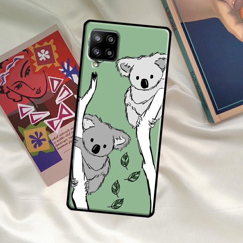 Cartoon Painting Animal Koala Case For Samsung Galaxy A56 A36 A06 A13 A53 A32 A12 A22 A52 A35 A26 A16 A55 A15 A54 A34 A14