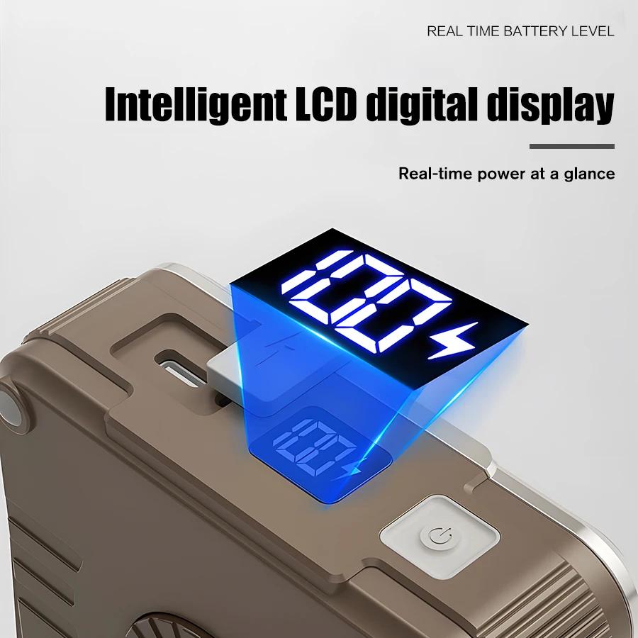 6000MAH Powerful COB+LED Camping Lamp USB Rechargeable Handheld Work Light Dimming Outdoor Portable Power Source Tent Lantern