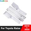 Dörrtröskel Skyddsplåt Trim För Toyota Raize - 2024 2025 Stål Bil Välkomstpedal Skydd Vakt Tillbehör