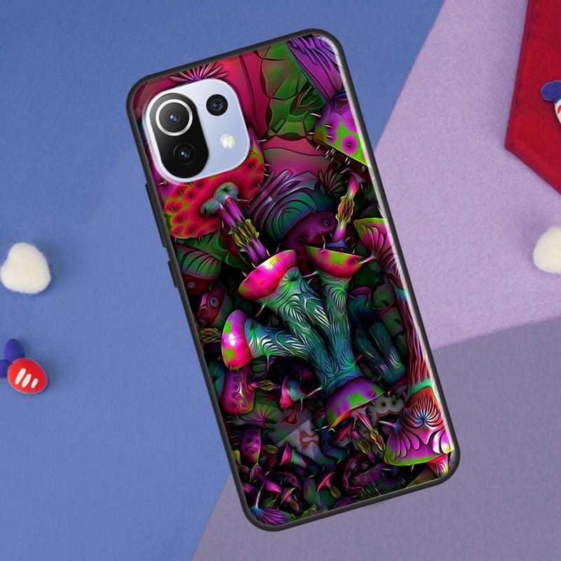 Trippy Mushroom Psychedelic Art Cover For Xiaomi 14T Pro 11T 12T 13T 13 14 Ultra POCO X7 Pro X3 X5 F3 F5 F6 M6 X6 Pro Case