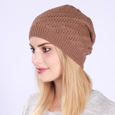 Herbst Winter frauen Dünne Plissee Hohl Pullover Gestrickte Wolle Warme Outdoor Baby Hut