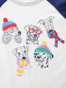 Autumn Color Block Cartoon Print Boys' Long-Sleeve T-Shirt Sweatshirt
