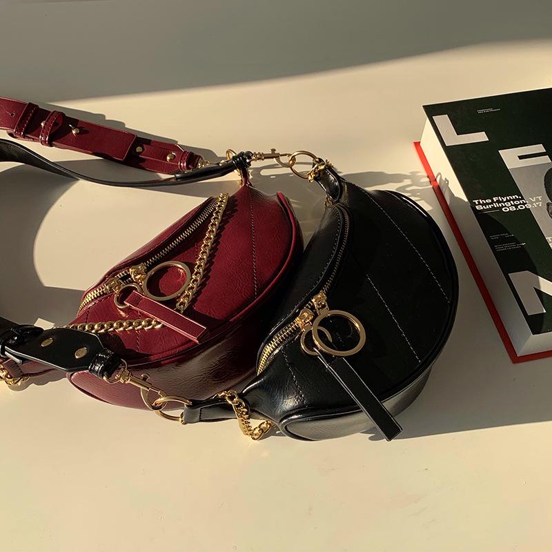 2023 Trendige Damen Crossbody Bauchtasche mit Kette