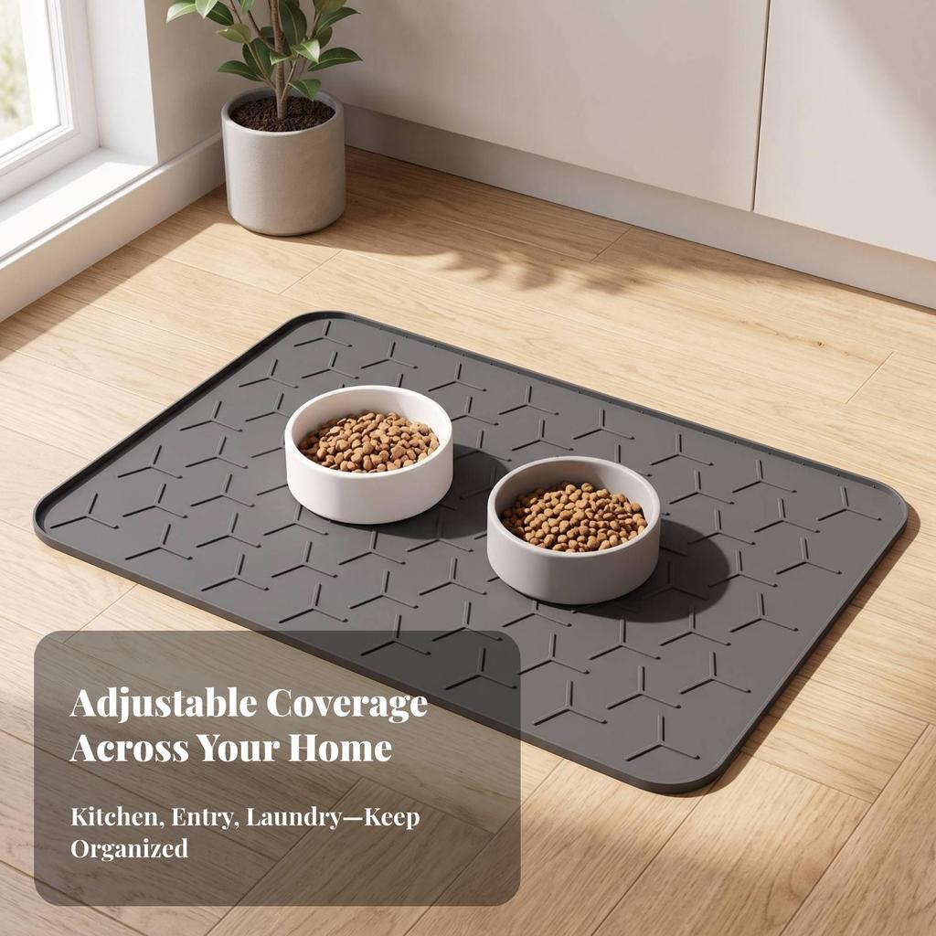 Easy to Wash Silicone Pet Feeding Mat Dishwasher Safe Food with Raised