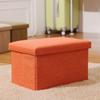 Actnow Storage Stool, Storage Box, Floor Chair, Living Room Chair, Footrest, Entryway, Simple Furniture, Small Item, Interior (Orange, 40*25*25cm)