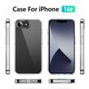 Case Clear For iPhone 16e 16 E 15 Pro Max 14 Plus 13 Mini 12 11 X XS XR SE   7 8 6S Transparent Phone Cover Acssories