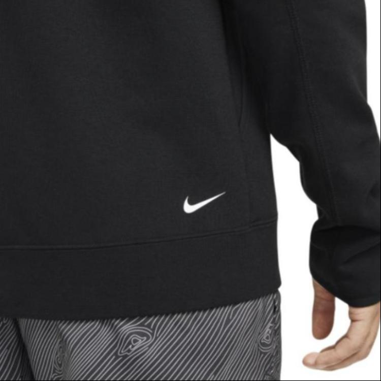 Nike Dri-Fit Trail Logo Print Hoodie Men Tops Black DV9325-010