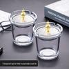 Luxury Windproof Glass Ashtray with Lid for Home and Office