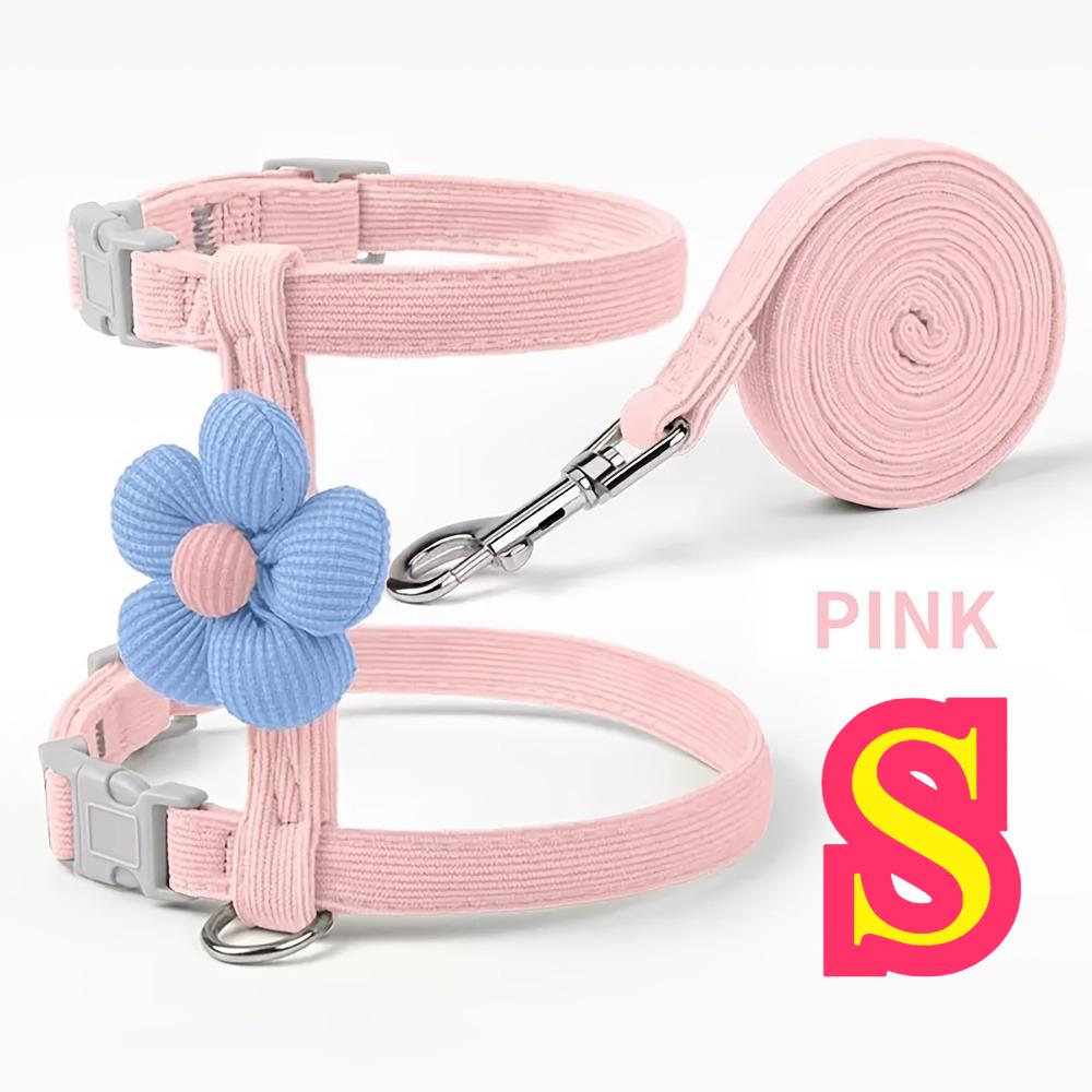 

Cat Harness and Leash Sets Adjustable Dog Harness for Small Dog Leash Breashable Pet Harness Out Walking Dog Strap Cat Accessory