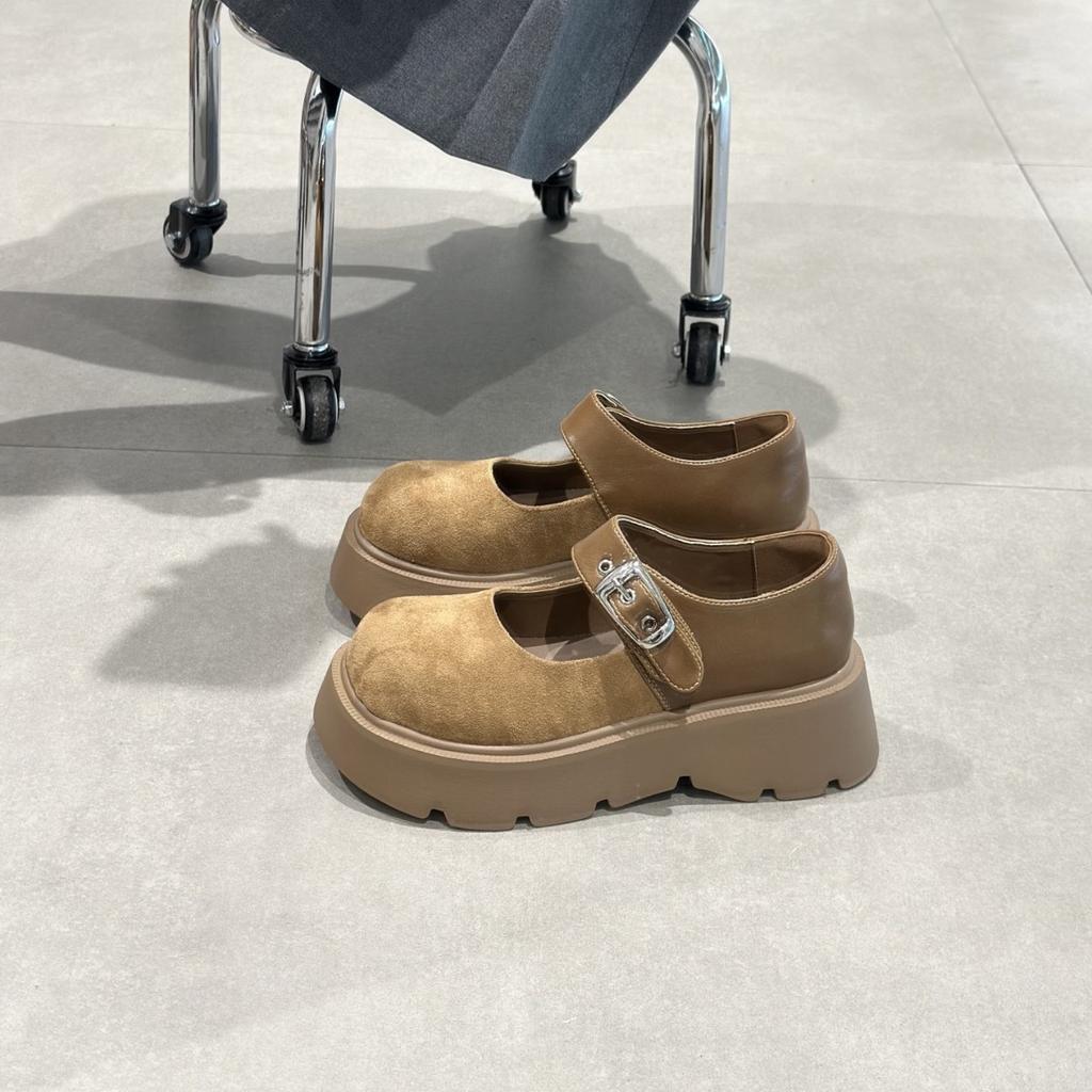Muffin platform jk small leather shoes women's 2025 autumn new British style heightening Mary Jane women's shoes single shoes loafers