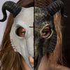 Halloween Skeleton Goat Horror Masks Skull Horror Demons Cosplay Dance Prom Carnival Party Props Roleplay Animal Mask for Adults