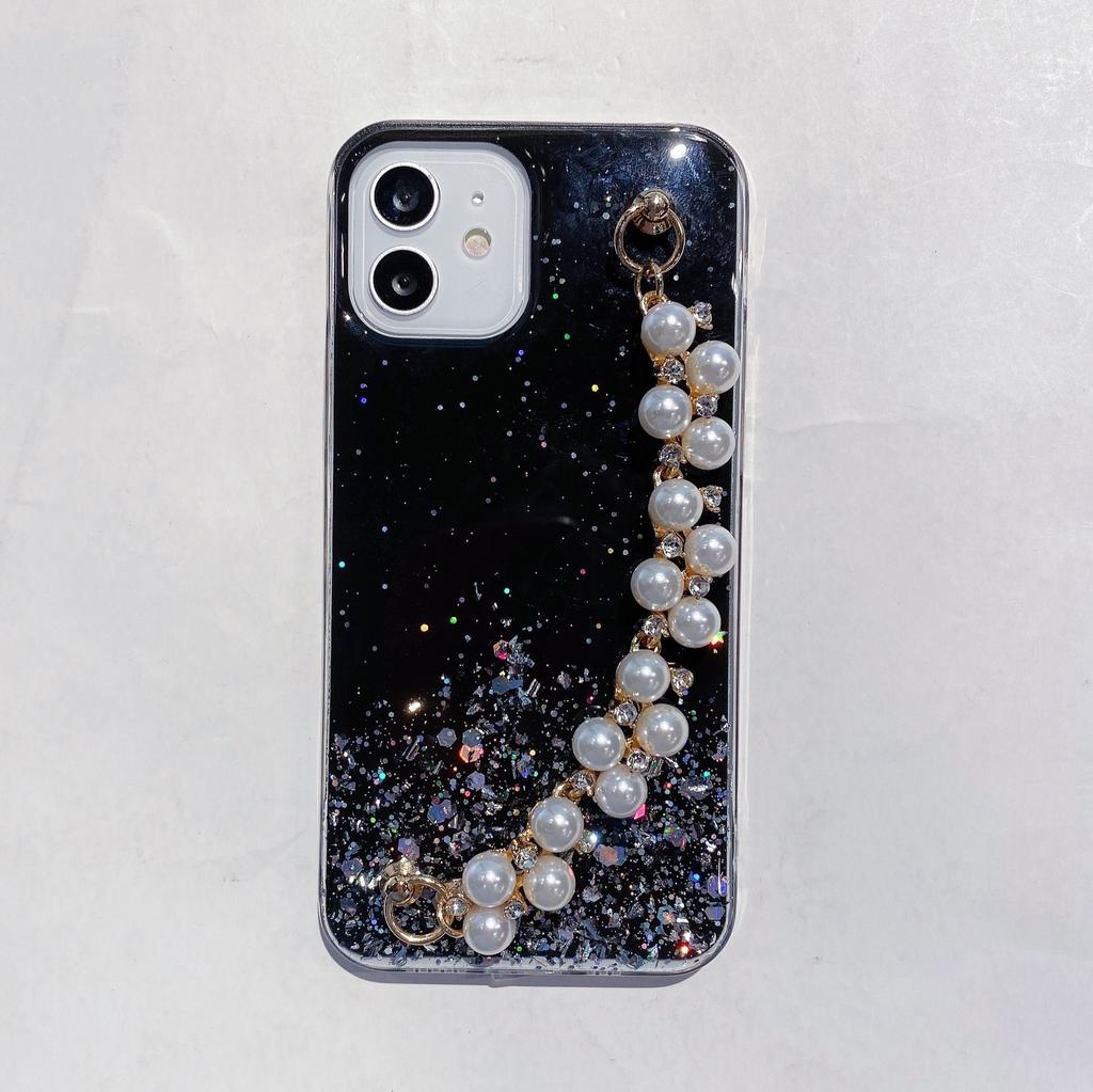 Applicable To Apple 13ProMax Fresh Pearl Chain 12promax Mobile Phone Case iPhone8plus New Model