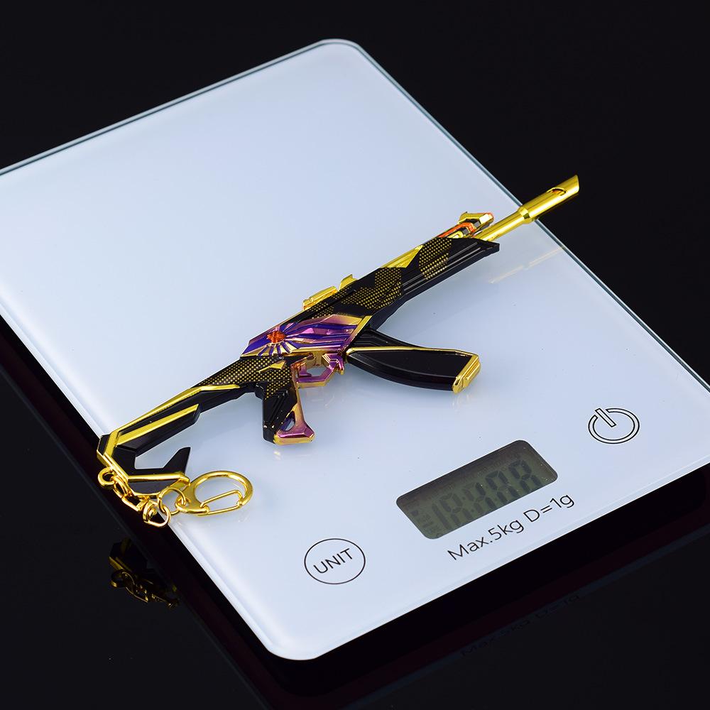 18cm Valorant Champions 2023 Vandal Schlüsselanhänger Sammlung Spiel Metall Waffe Modell Anhänger Zubehör Kunai Karambit Geschenke Spielzeug