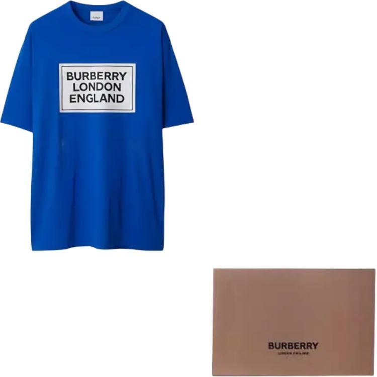 Burberry SS24 T Shirt Men's Canvas Blue 80843391