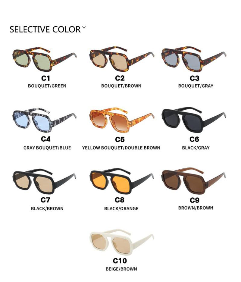 Vintage Big Frame Square Women Sunglasses Brand Black Cool Men Sun Glasses One Piece Designer Pilot Sun Glasses Eyeglasses