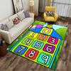 Number House with Cute Bee Suitable As a Non-slip Mat for the Living Room or Bedroom Sofa