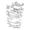 2Piece Front Bumper-Guide Rail 95550504910 95550505010 Car Accessories For Cayenne 2008 2009 2010