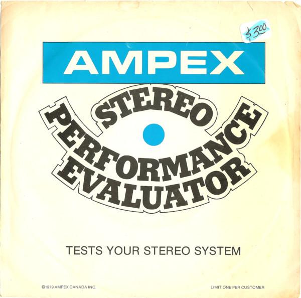 

7inch Record NO ARTIST Ampex Stereo Performance Evaluator ASPE132 AMPEX 1979 Canada Soundtracks Musicals Used