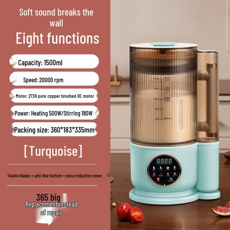 High-Speed Blender Silent Model with 110V-240V US/EU/UK Plugs