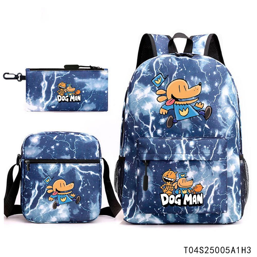 3-delige Schoolrugzakset voor Studenten Grote Capaciteit Oxford Stof Schooltas met Schouderband en Etui 3 piece set