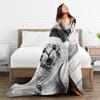 Cat Selfie with Santa Plush Blanket Girls Boys  Flannel Throw Blanket For Living Room Warm Custom Quality Bedspread Gift