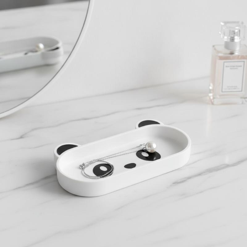 Cute Panda Cat Eyeglasses Display Stand | Creative Holder & Decor For Glasses Wearers Easy To Clean Desk Accessory