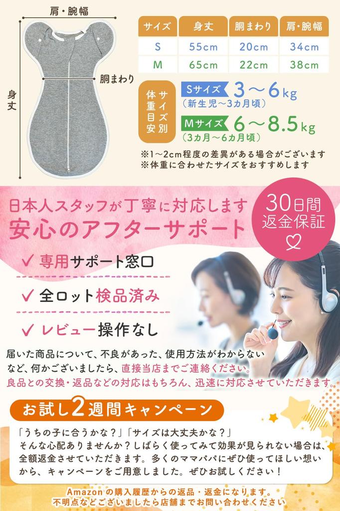 In Hiyoko Neugeborenen Swaddle Swaddle Erschwinglich von einem Geburtshelfer und Gynäkologen x IHDI Mugheart Swaddle für Nachtschreien Prävention Verhindert Moro