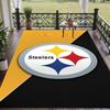 Soft Floor Carpet Pittsburgh Steelers Pattern Area Rug Decorative Mat For Home Room Decoration
