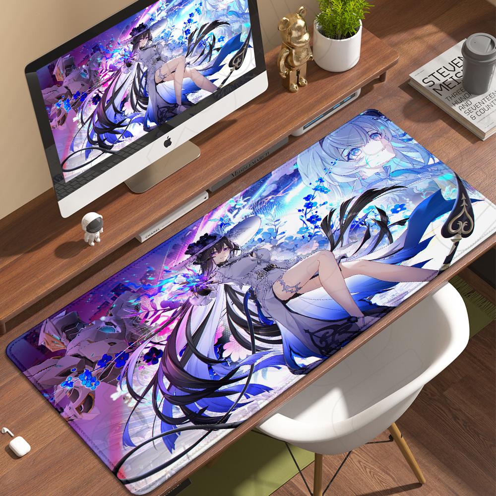 HD XXL Honkai Star Rail The Dahlia Mouse Pad Computer Laptop Non-slip Large Game LockEdge Keyboard Tablemat Anime PC Accessories