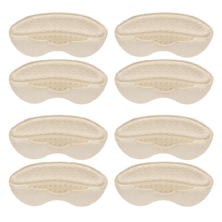 Cushioned Adhesive Heel Inserts with Silicone Paaded Soft Flannel Fabric Heel Grip for Protective Secures Fit in Shoes