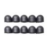 20Pcs Capacitive Pen Tip Silicone Case Mute Writing Design Pencil Nib Cover Replacement Touch Stylus Pen Accessory Black