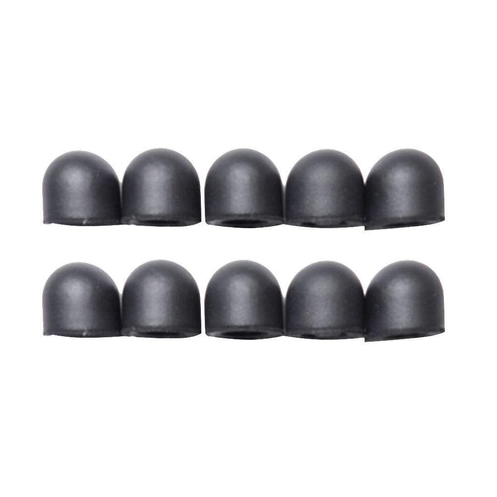 20Pcs Capacitive Pen Tip Silicone Case Mute Writing Design Pencil Nib Cover Replacement Touch Stylus Pen Accessory Black