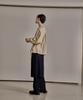 Kkeulle Wool Twill Setup Skirt_Navy