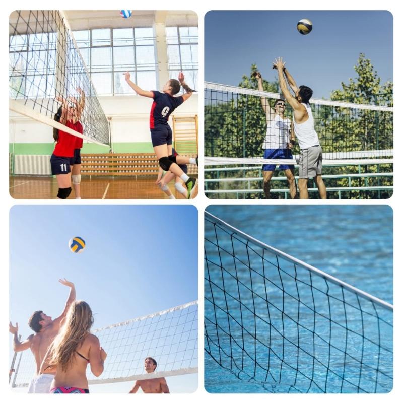 Simple Installation Professional Volleyball Net Indoor Outdoor Tennis Net for Backyard and Beach Activity